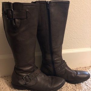 Brown Thigh-High Boots